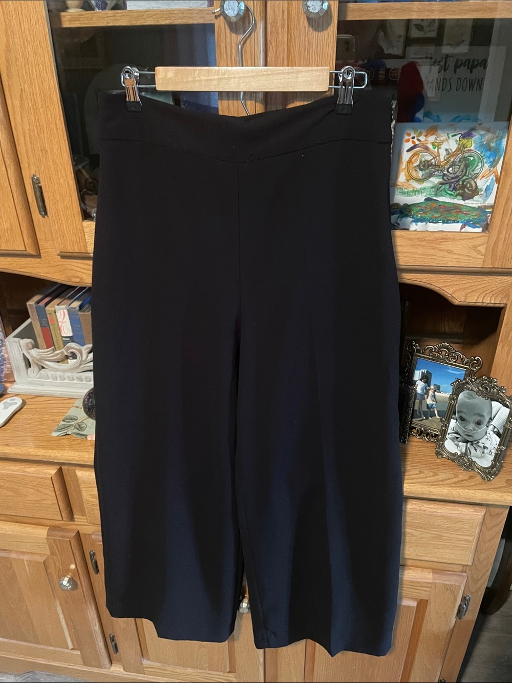 Zara Black Wide-Leg Trousers
